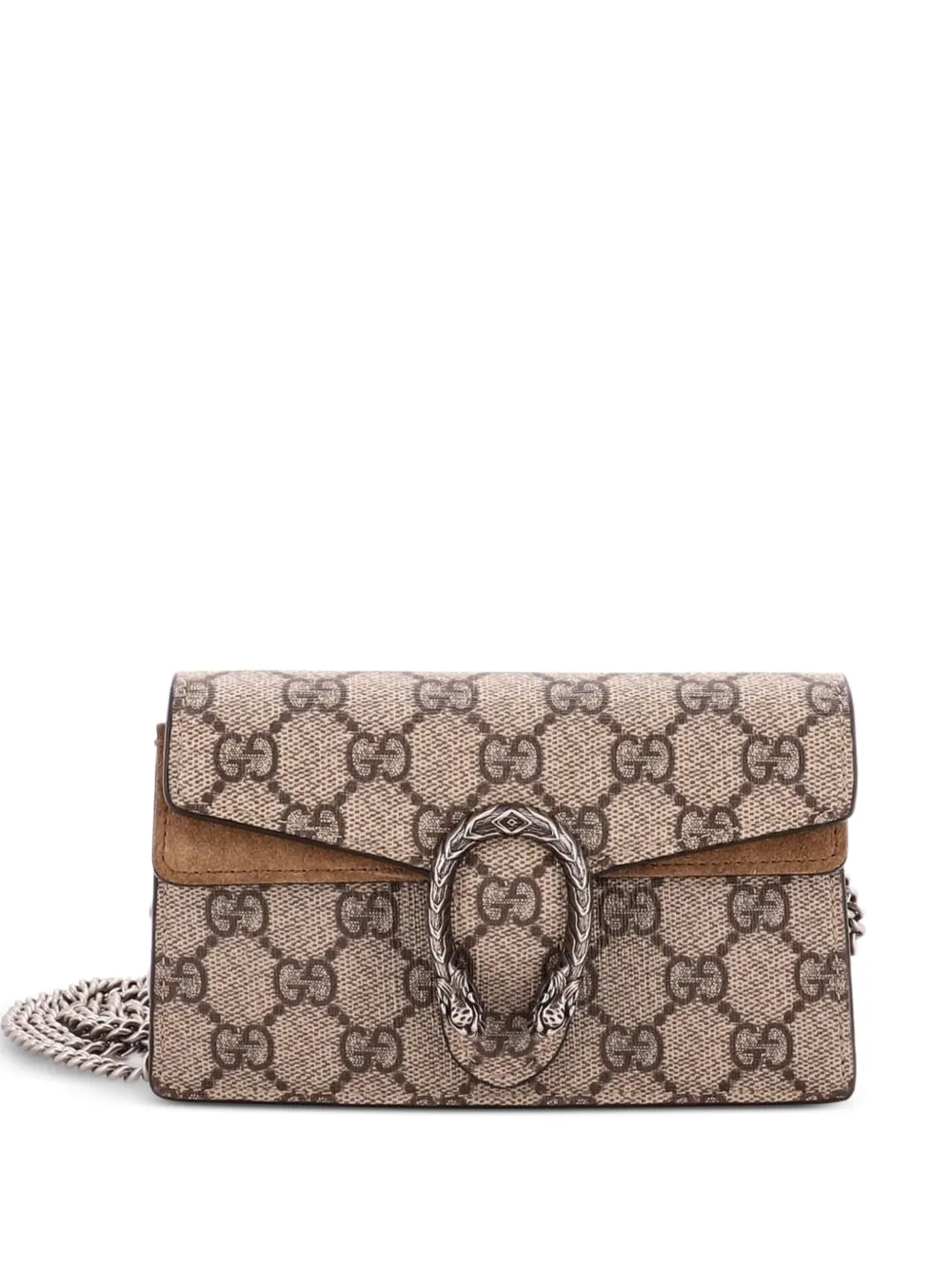 Gucci Pre-Owned Dionysus Bag GG Coated Canvas Super Mini crossbody bag - Marrone