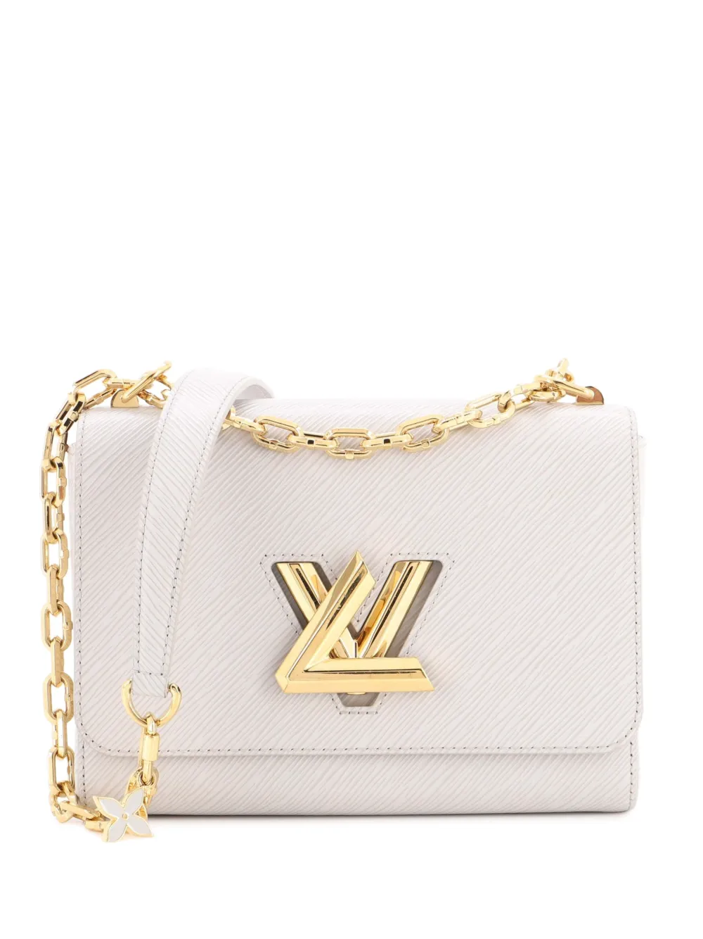 Louis Vuitton Pre-Owned Flower Charm Twist Bag Epi Leather MM shoulder bag - Grigio
