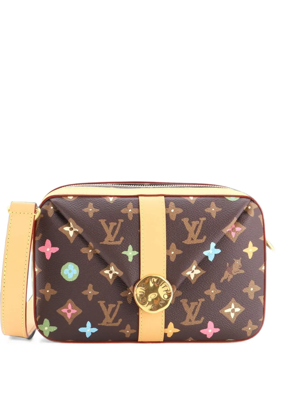 Louis Vuitton Pre-Owned Envelope Messenger Tyler the Creator Multicolor Monogram Craggy Canvas crossbody bag - Marrone