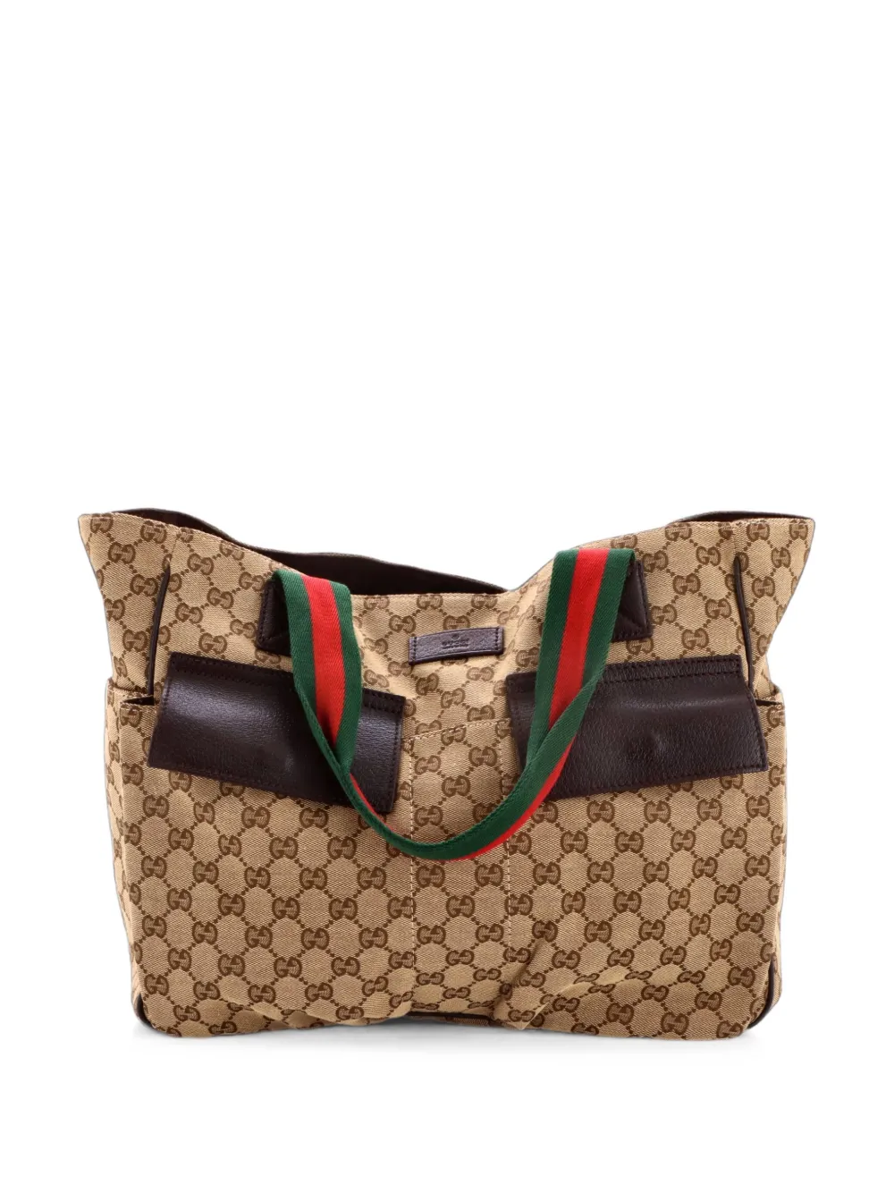 Gucci Pre-Owned Borsa tote GG media - Marrone