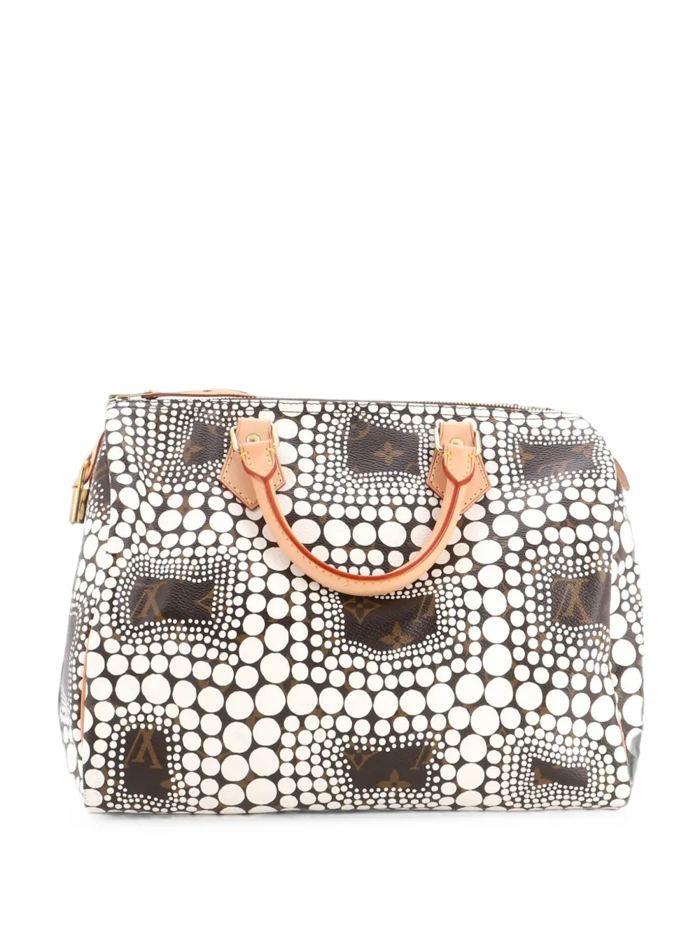 Louis Vuitton Pre-Owned Speedy Handbag Limited Edition Kusama Town Monogram Canvas 30 satchel - Weiß
