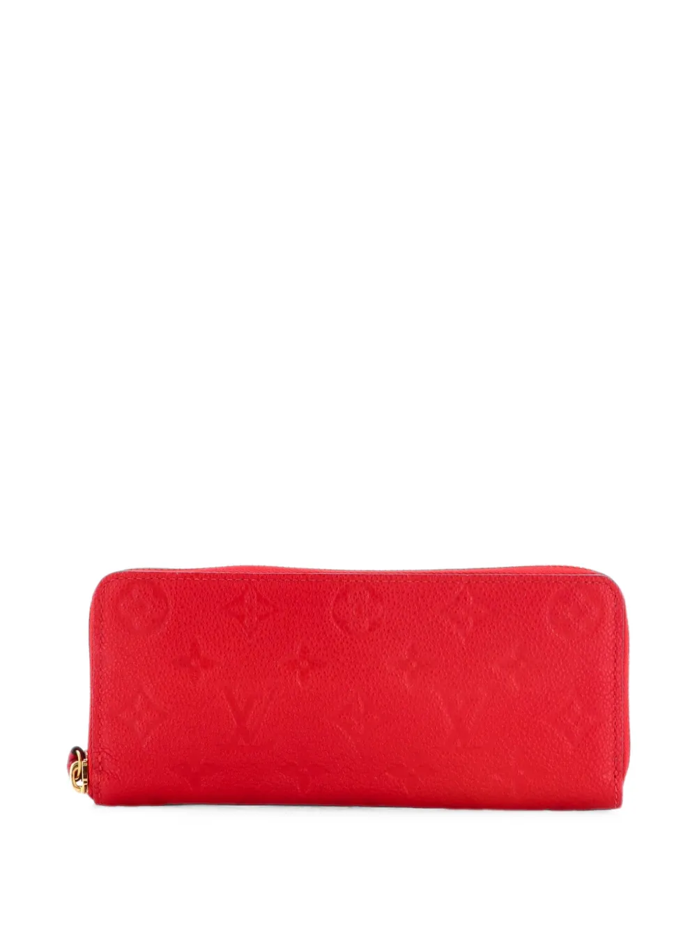 Louis Vuitton Pre-Owned Clemence Wallet Monogram Empreinte Leather small wallets - Rosso