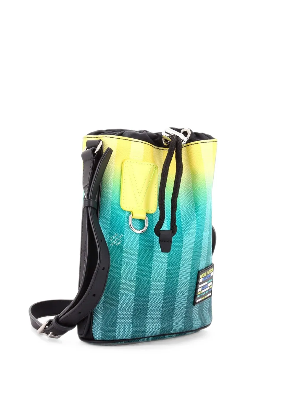 Louis Vuitton Pre-Owned Sac Marin Limited Edition Gradient Damier Stripes BB Umhängetasche - Grün