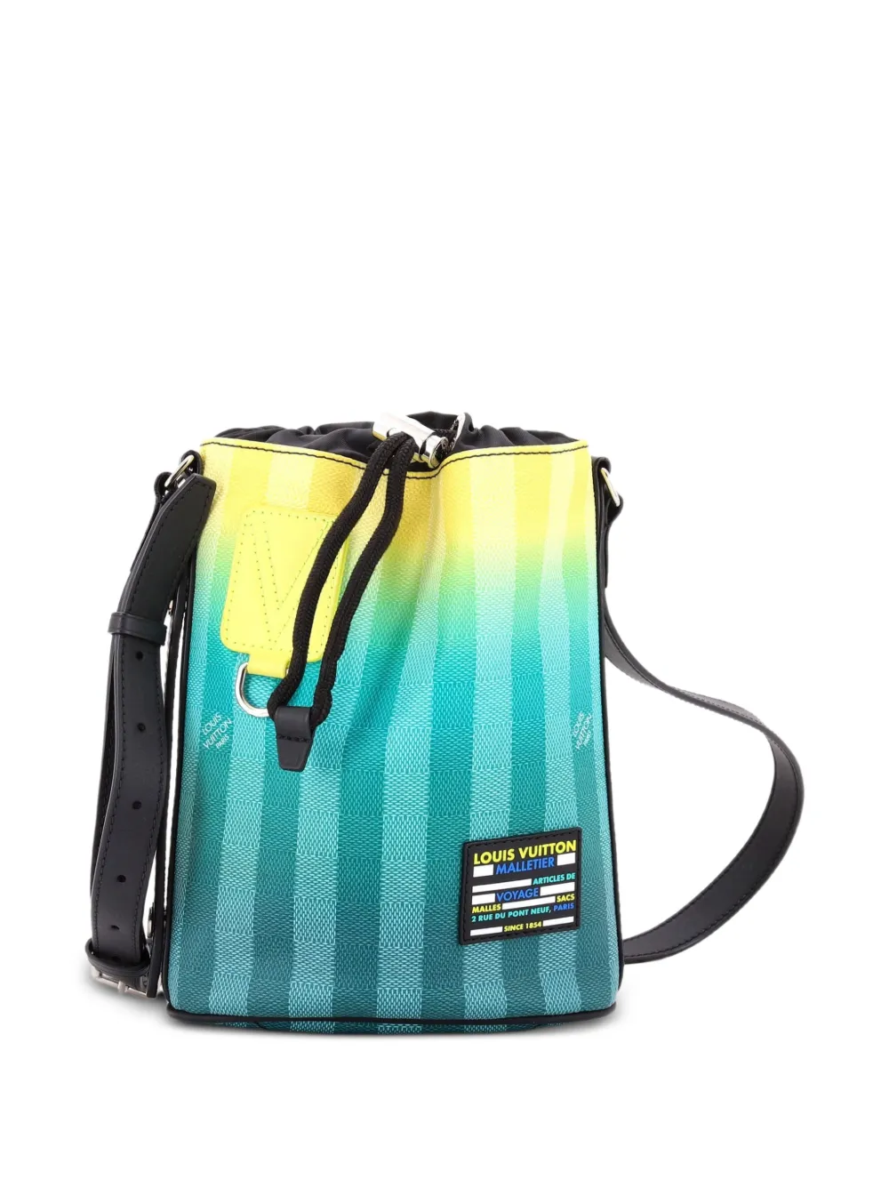 Louis Vuitton Pre-Owned Borsa a tracolla Sac Marin Bag Limited Edition Gradient Damier Stripes BB - Verde