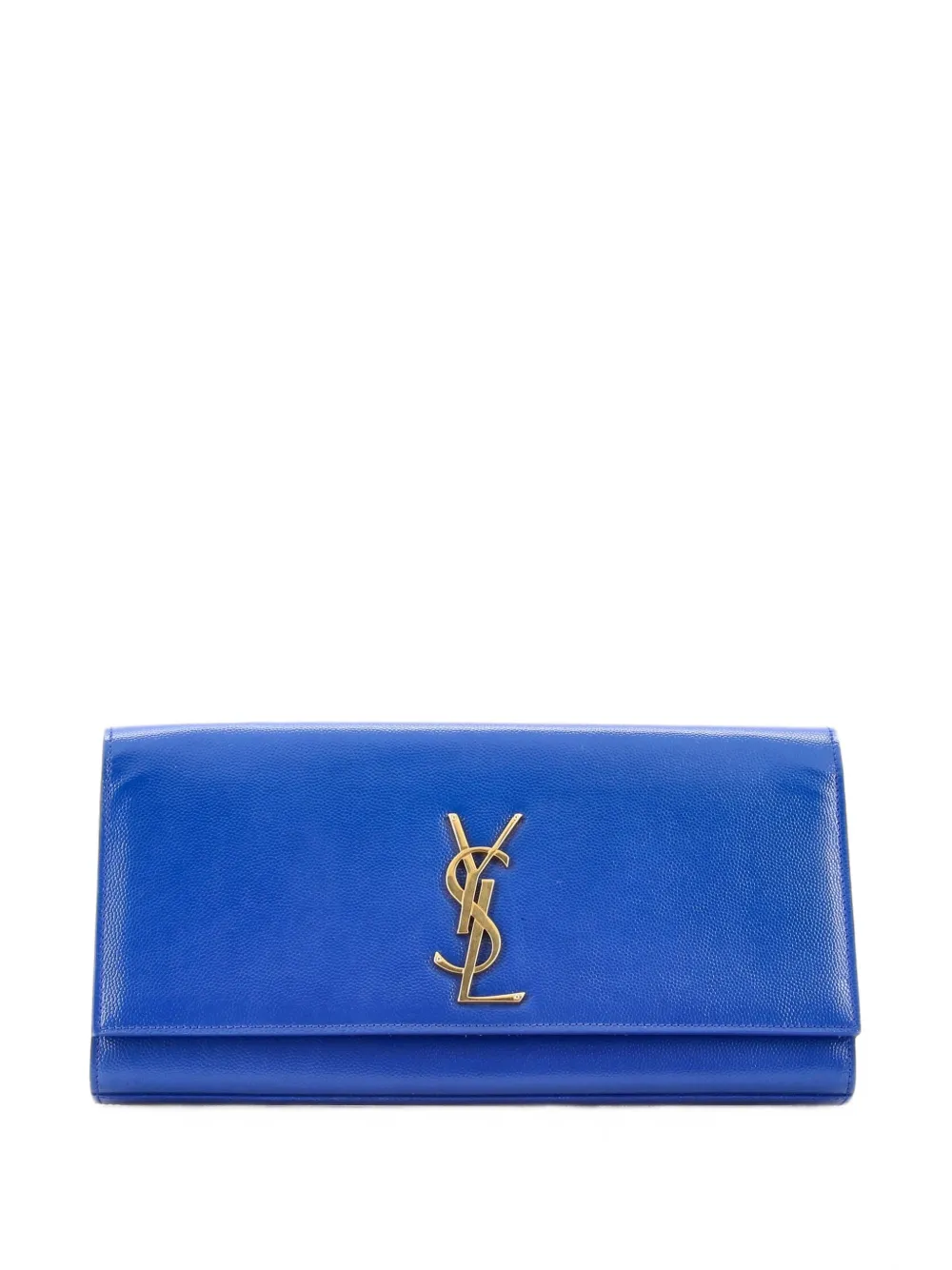 Saint Laurent Pre-Owned Classic Monogram Leather Long clutch bag - Blau