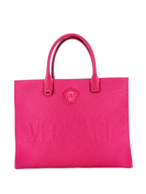 Versace Pre-Owned La Medusa Embossed Canvas Large tote bag