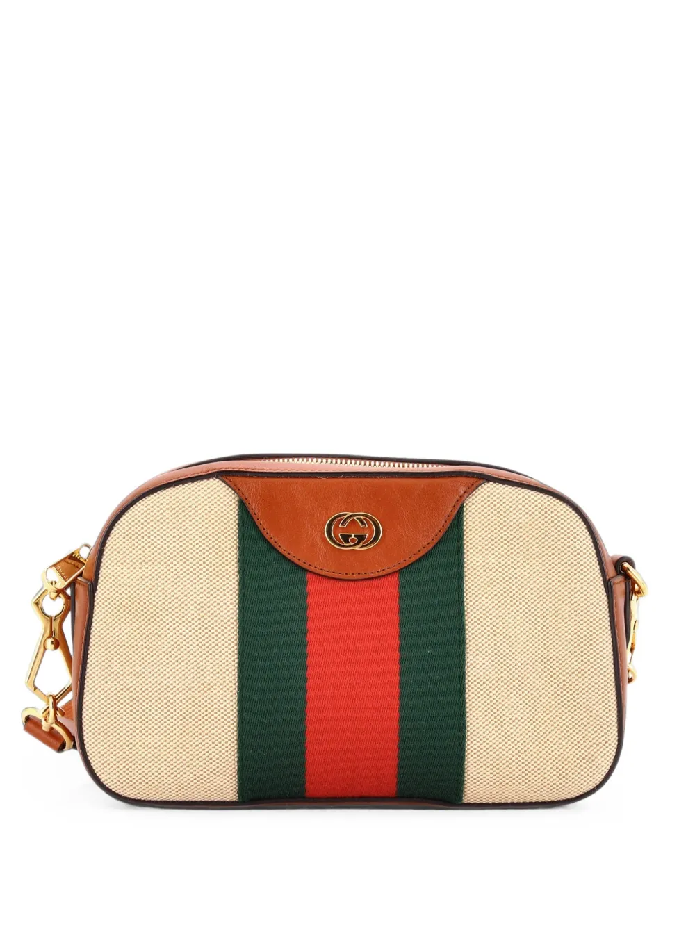 Gucci Pre-Owned Camera Bag Vintage Web Canvas crossbody bag - Braun