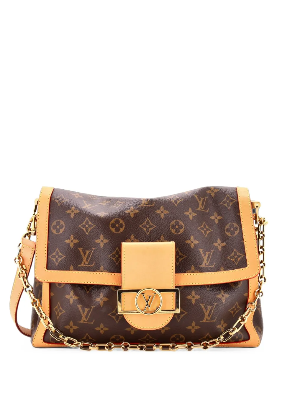 Louis Vuitton Pre-Owned Borsa a spalla Dauphine Soft GM in tela Monogram - Marrone