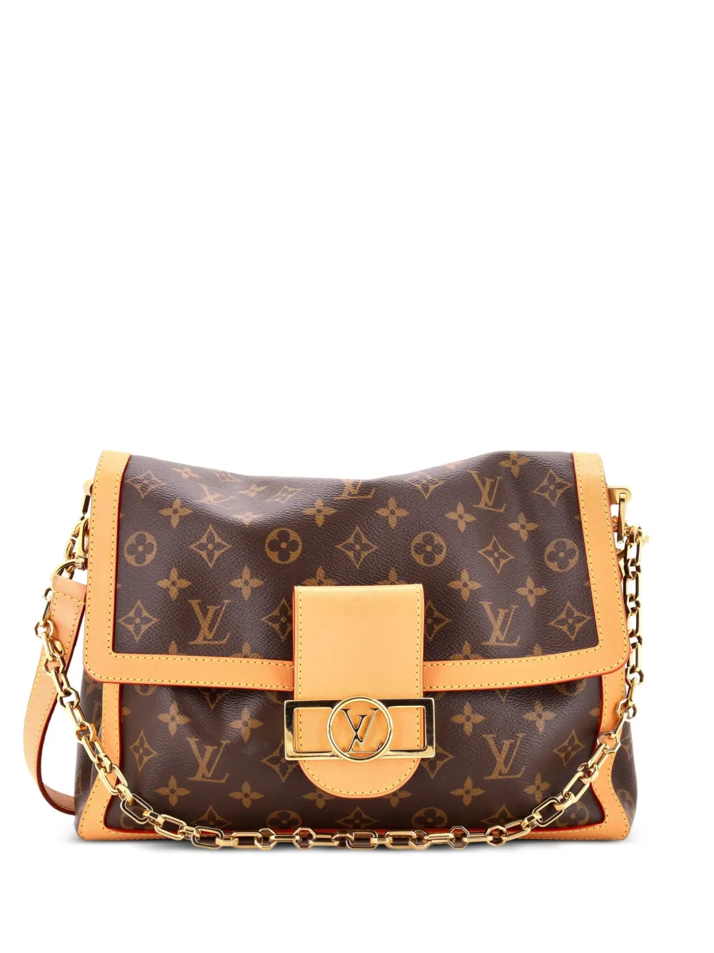 Louis Vuitton Pre-Owned Borsa a spalla Dauphine Soft GM in tela Monogram - Marrone