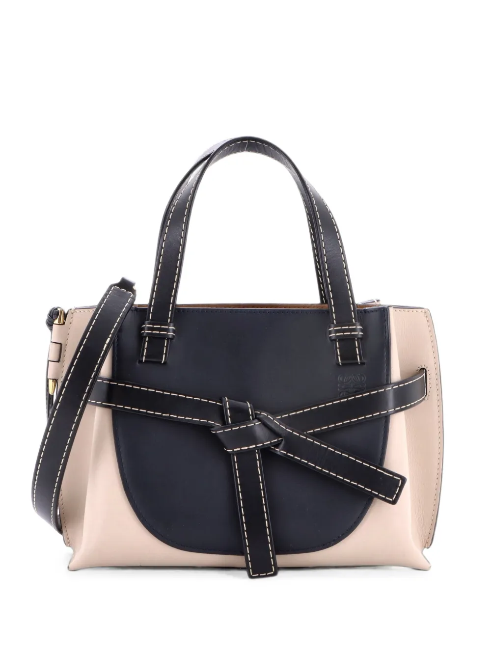 Loewe Pre-Owned Gate Tote Leather Mini satchel - Schwarz
