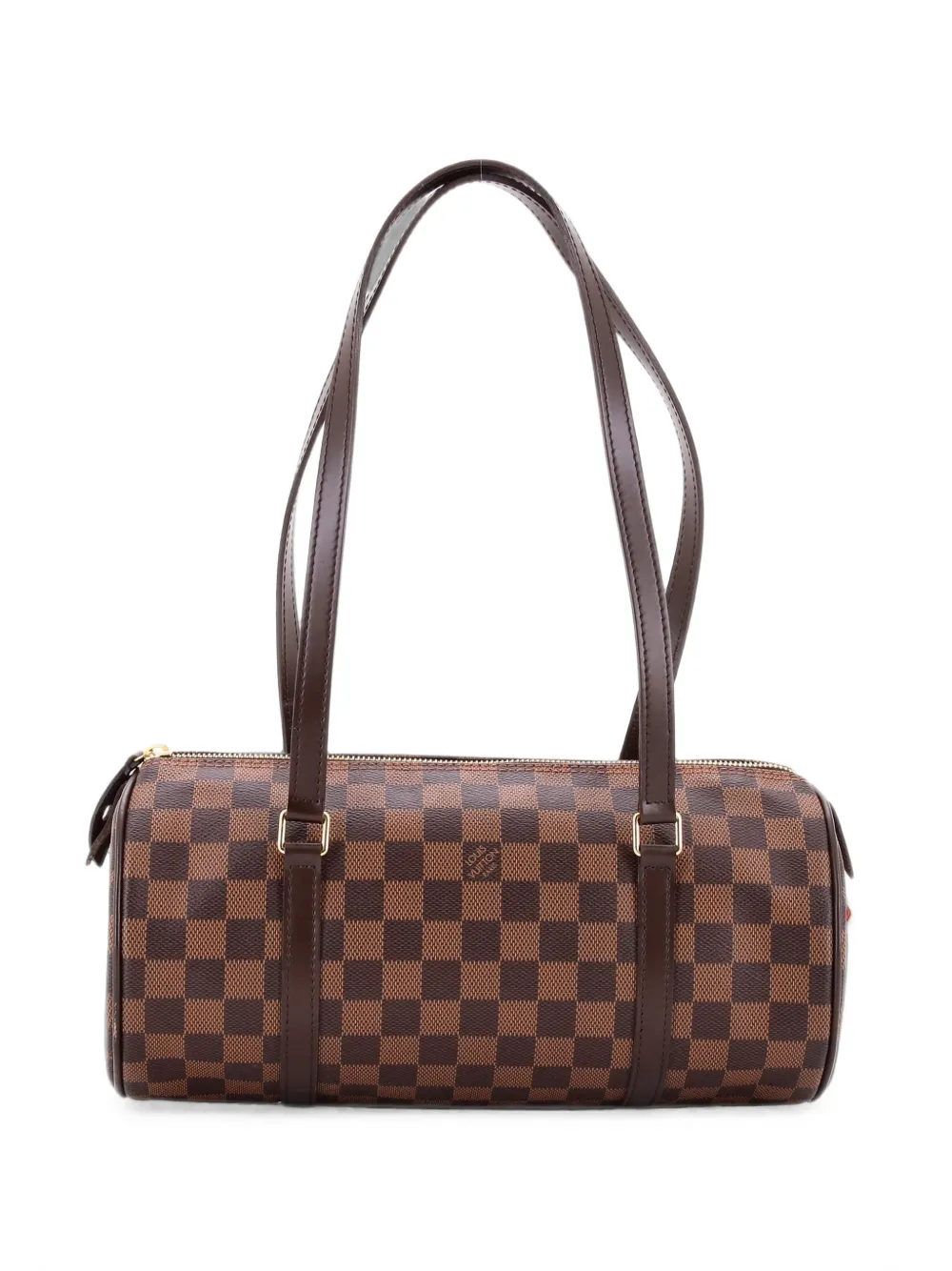 Pre-owned Louis Vuitton Papillon Nm Handbag Damier Shoulder Bag In Brown