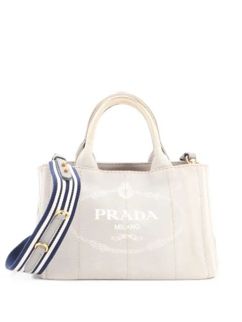 Prada Pre-Owned Canapa Convertible Canvas Mini tote bag