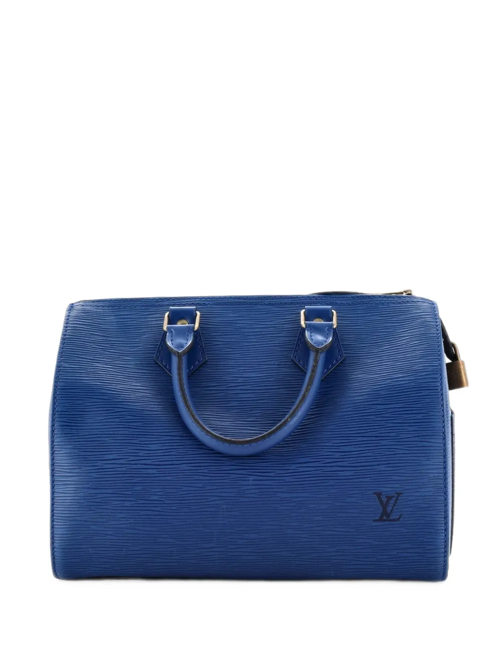 Louis Vuitton Pre-Owned Borsa a mano Speedy 25 in pelle Épi con tracolla - Blu