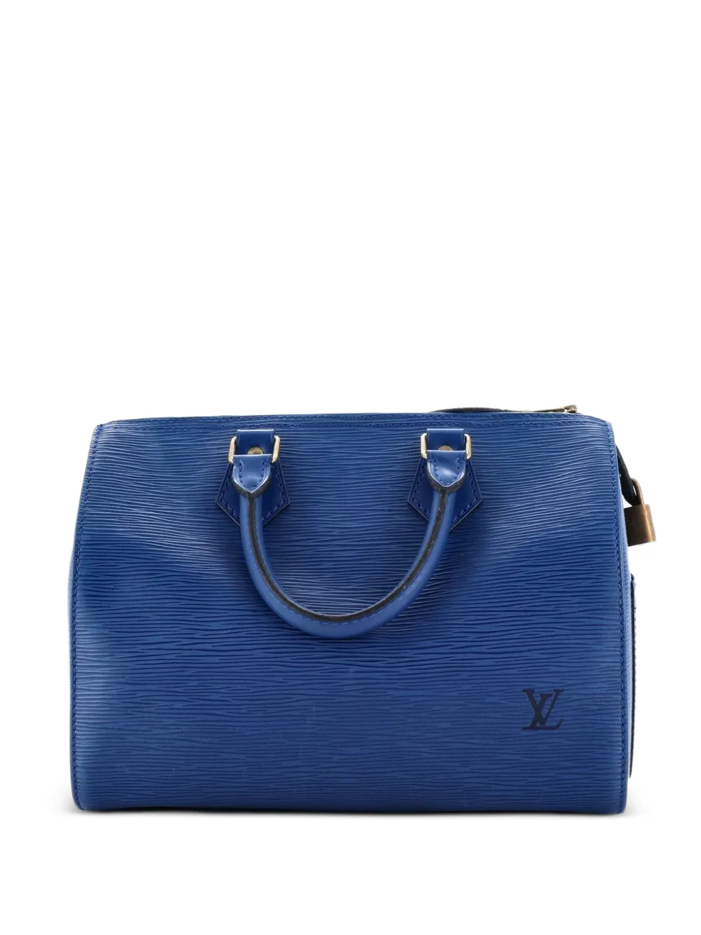 Louis Vuitton Pre-Owned Borsa a mano Speedy 25 in pelle Épi con tracolla - Blu