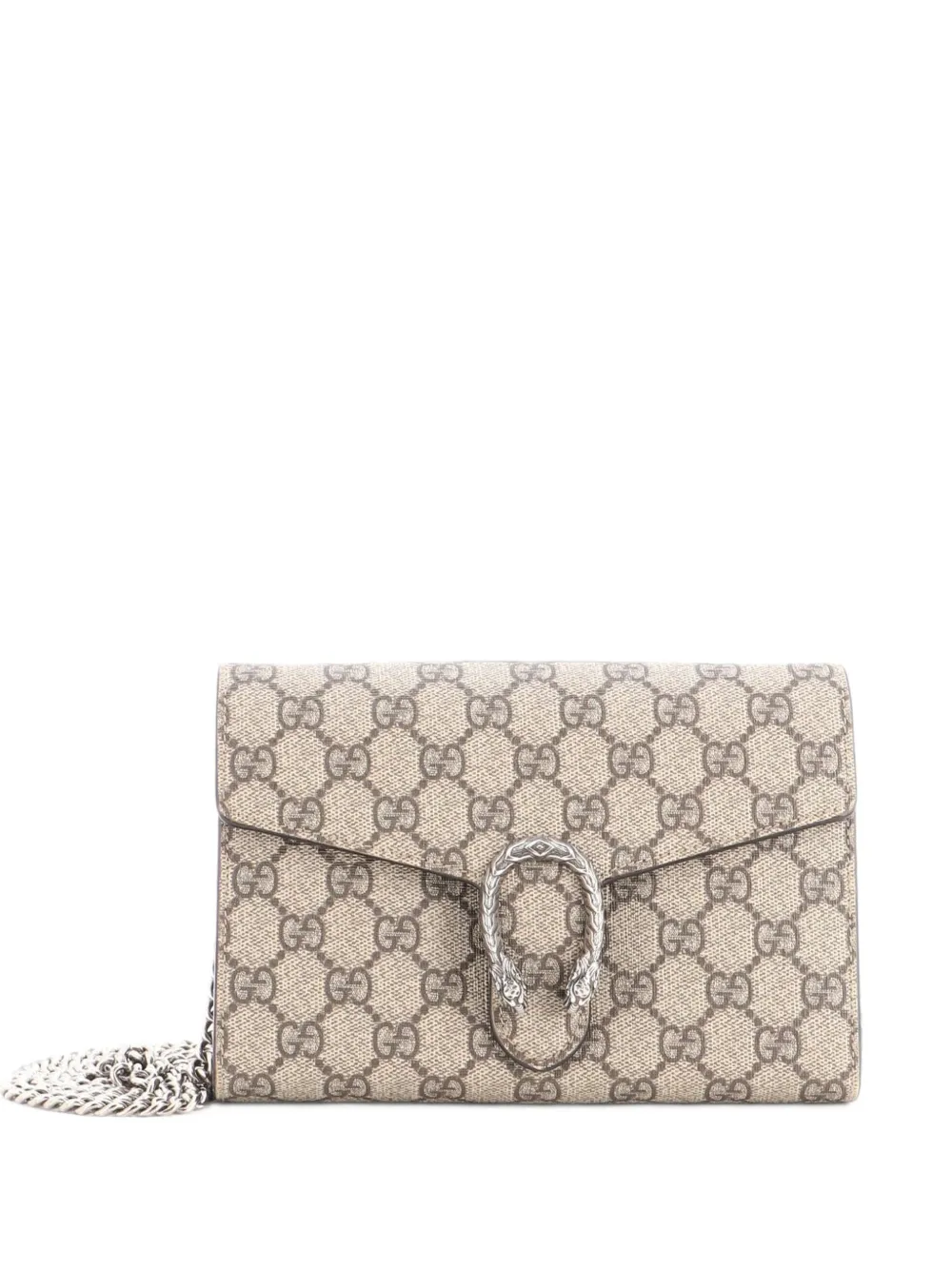 Gucci Pre-Owned Borsa a tracolla Dionysus piccola in tela cerata GG con catena - Marrone