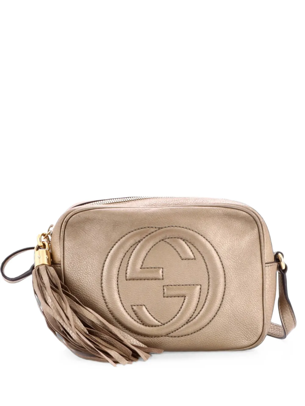 Gucci Pre-Owned Borsa a tracolla Soho Disco piccola in pelle - Oro