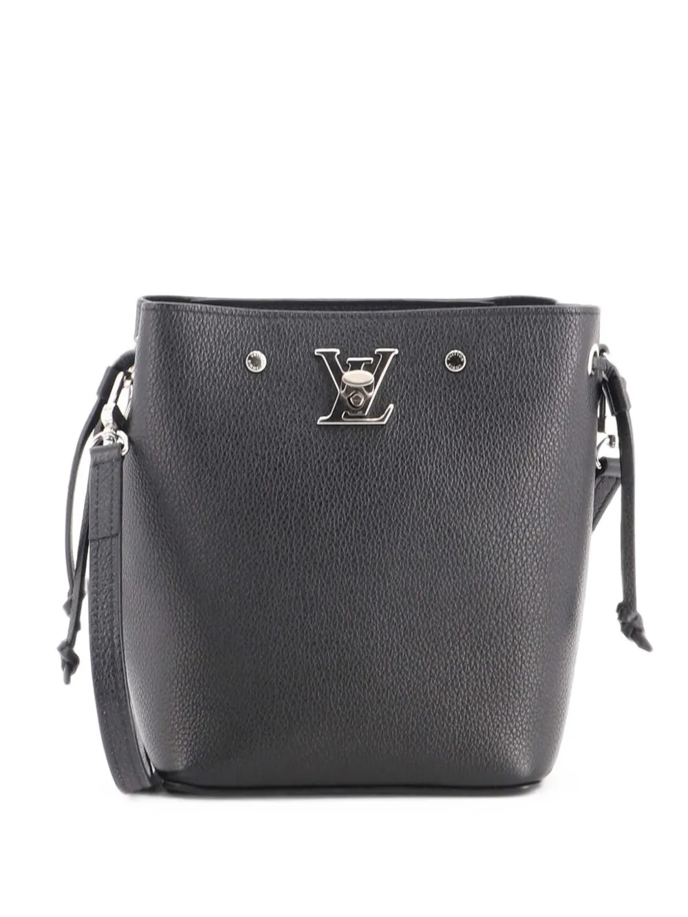 Louis Vuitton Pre-Owned Lockme Leather Nano bucket bag - Nero
