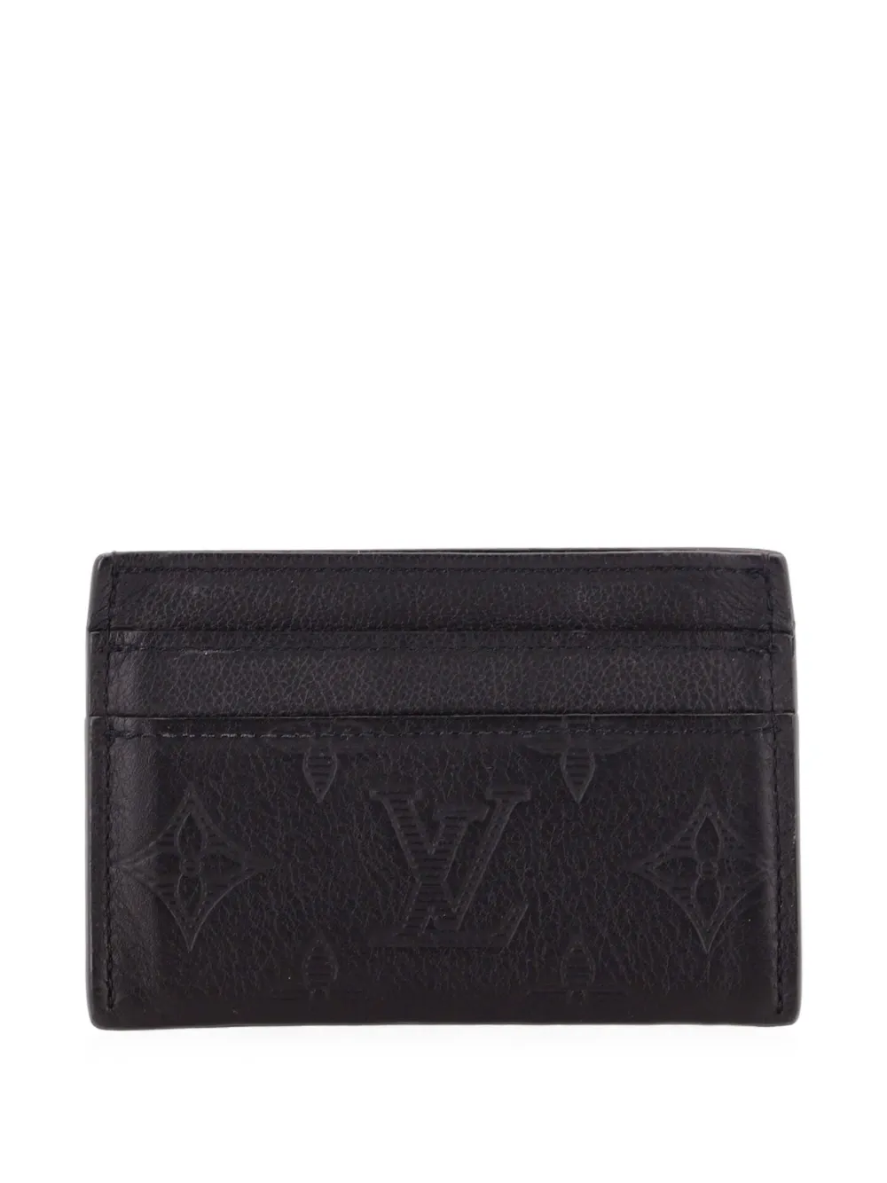 Louis Vuitton Pre-Owned Double Monogram Shadow Leather card holder - Schwarz