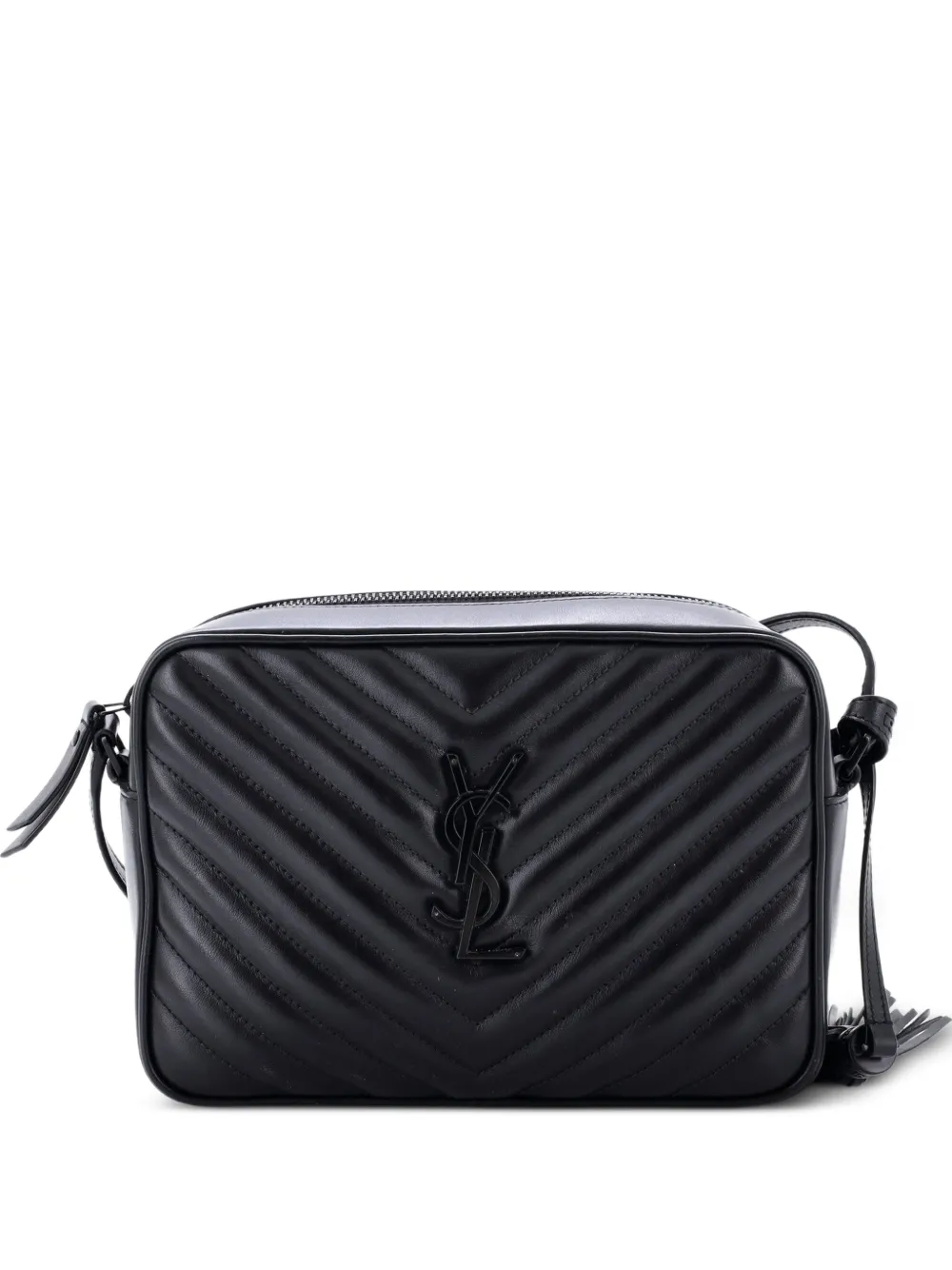 Saint Laurent Pre-Owned Lou Camera Bag Matelasse Chevron Leather Small crossbody bag - Nero