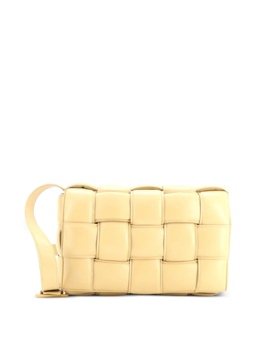 Bottega Veneta Pre-Owned Borsa a tracolla Cassette in pelle imbottita con motivo Maxi Intrecciato - Toni neutri