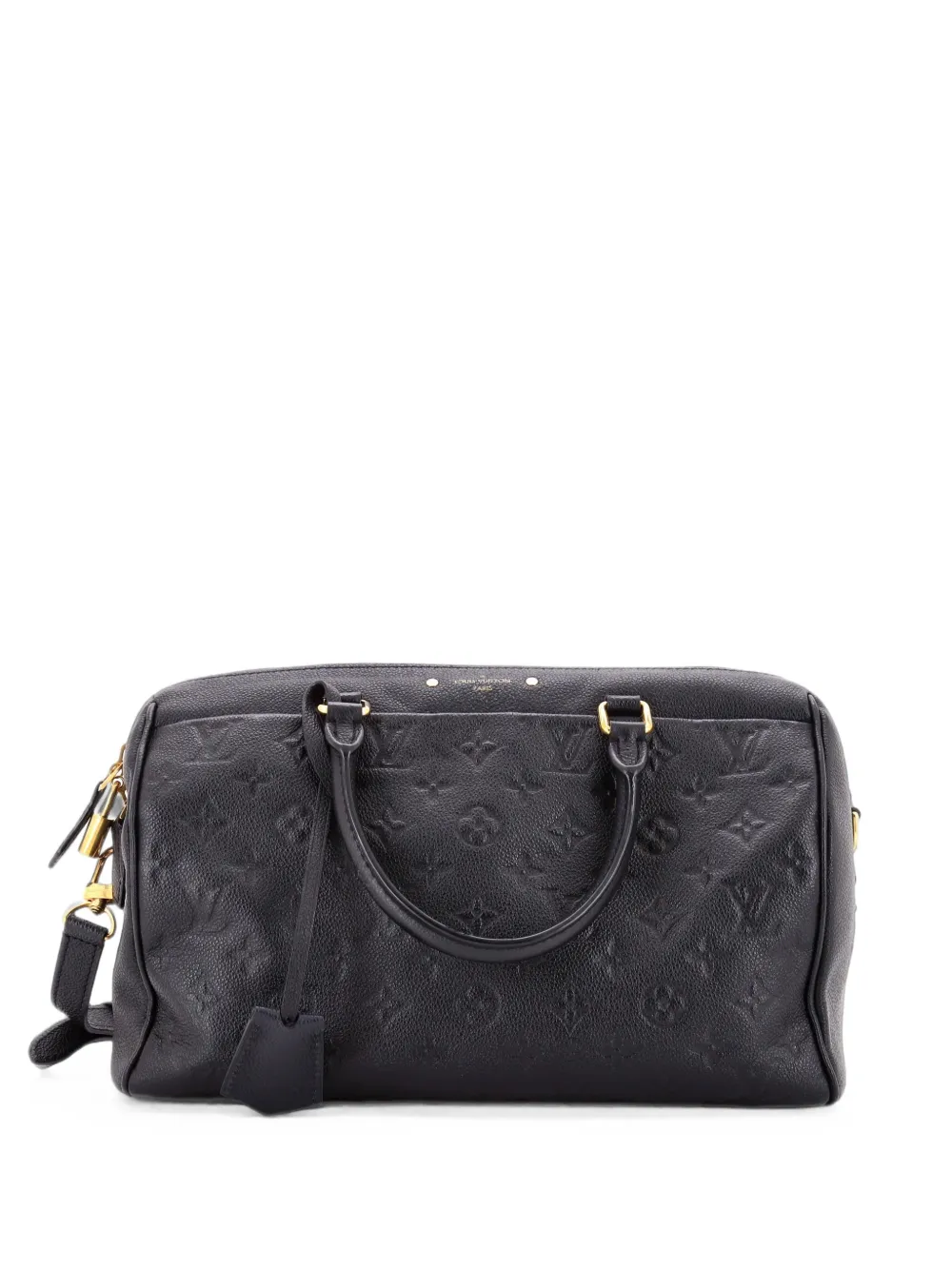 Louis Vuitton Pre-Owned Speedy Bandouliere NM Bag Monogram Empreinte Satchel 30cm - Schwarz