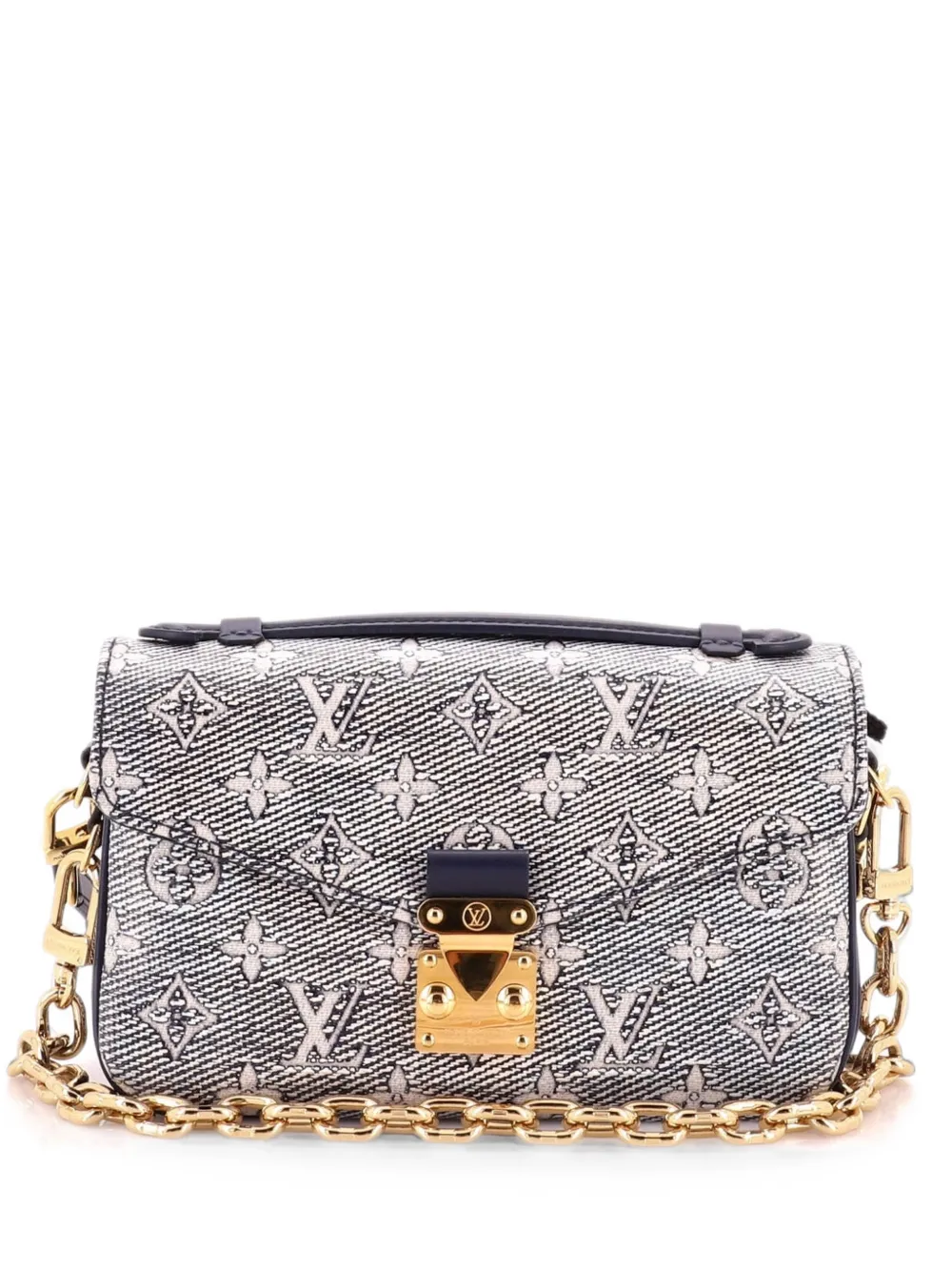 Louis Vuitton Pre-Owned Pochette Metis Monoglam Jacquard Canvas East West shoulder bag - Blau