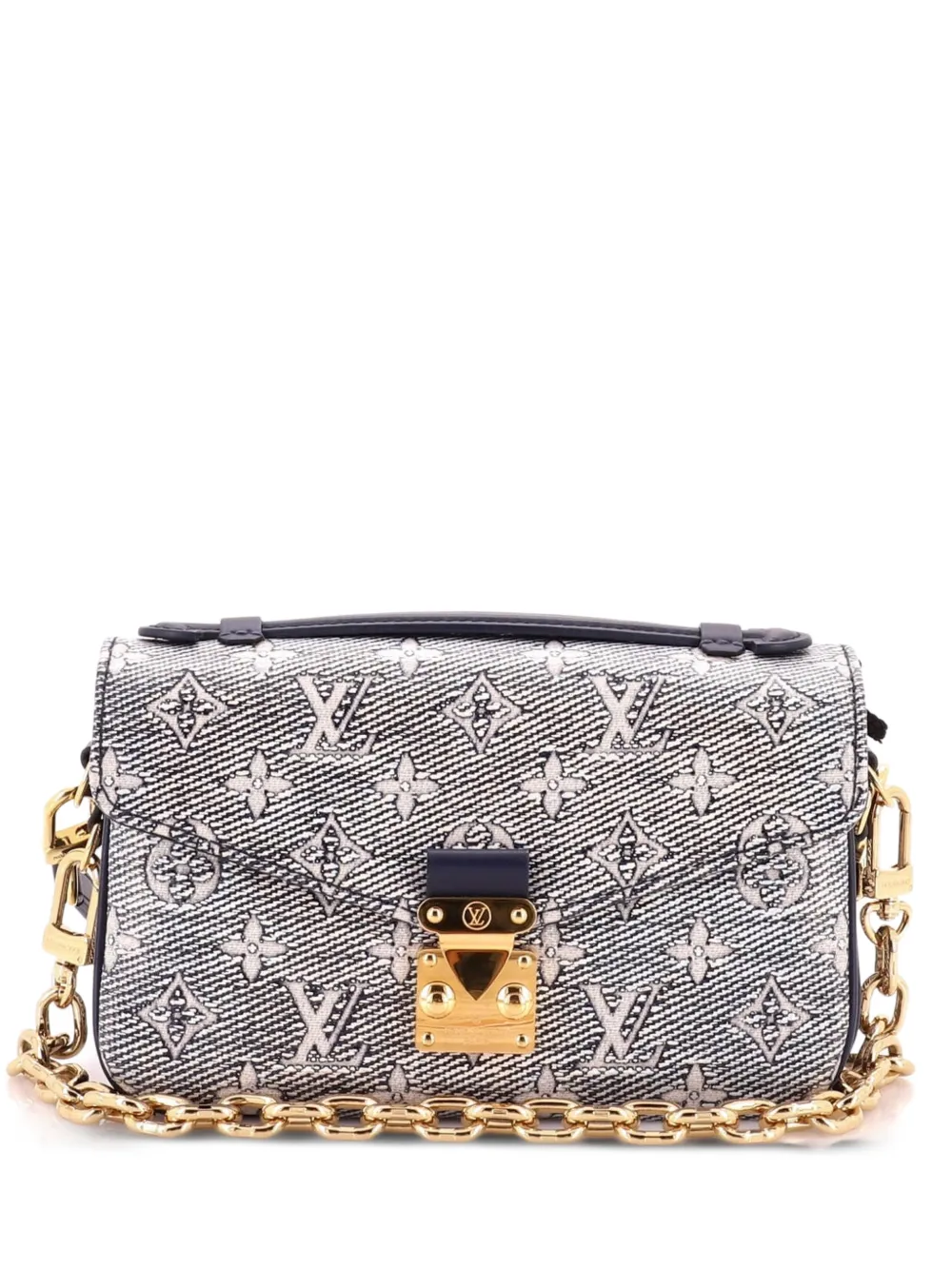 Louis Vuitton Pre-Owned Pochette Metis Monoglam Jacquard Canvas East West shoulder bag - Blau