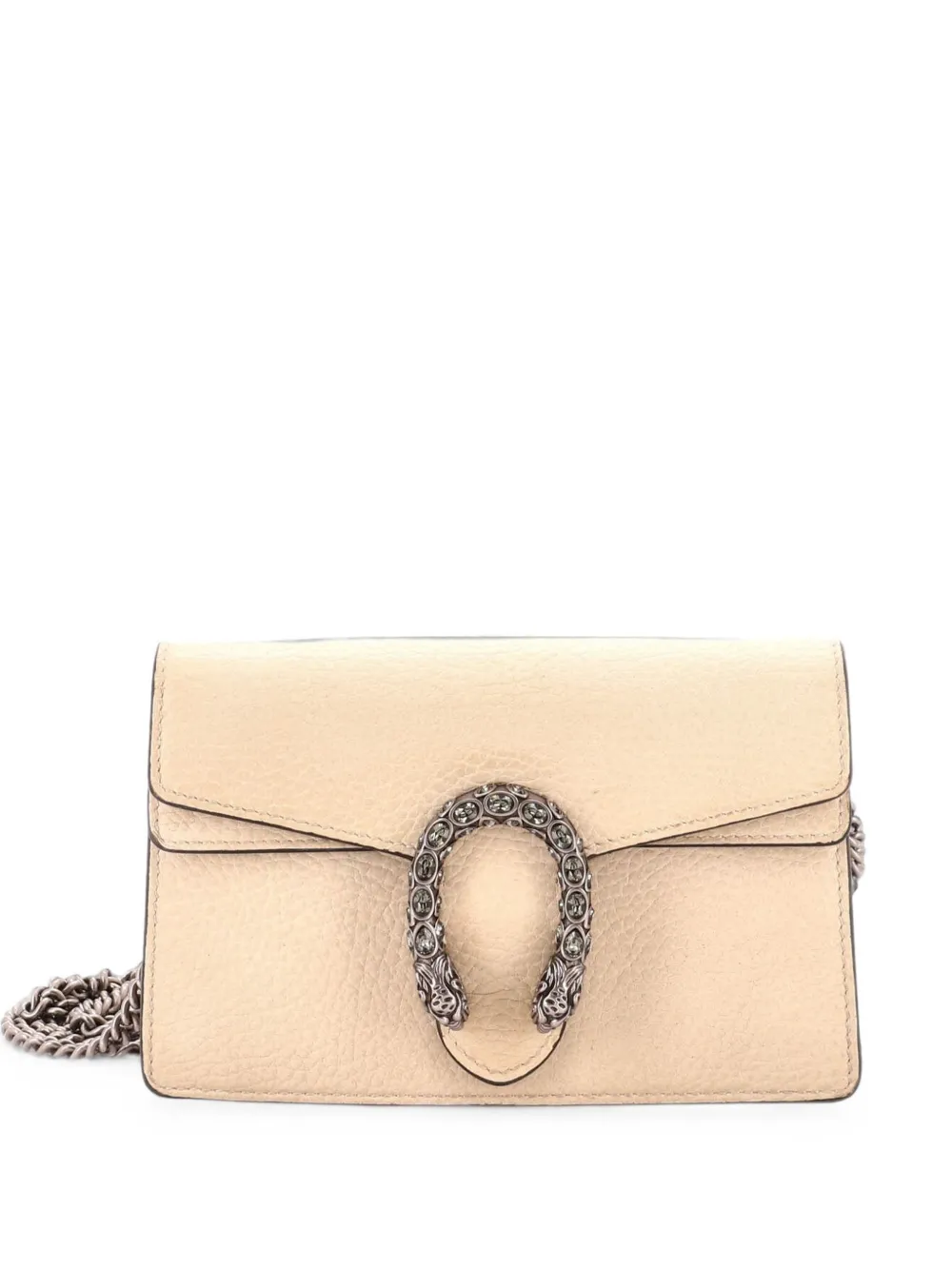 Gucci Pre-Owned Clutch Dionysus super mini in pelle - Bianco