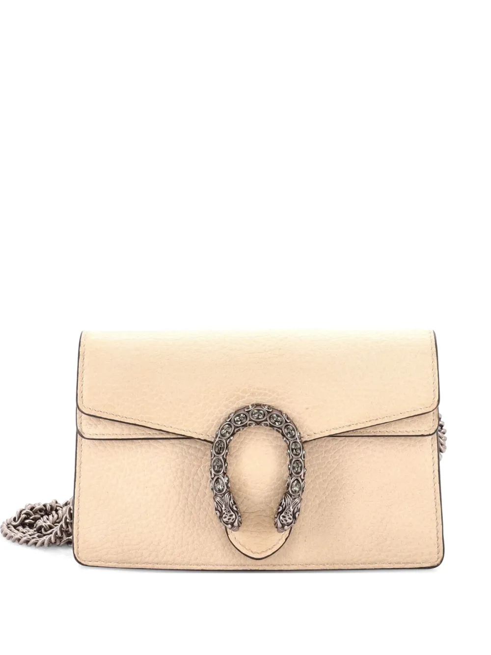 Gucci Pre-Owned Clutch Dionysus super mini in pelle - Bianco