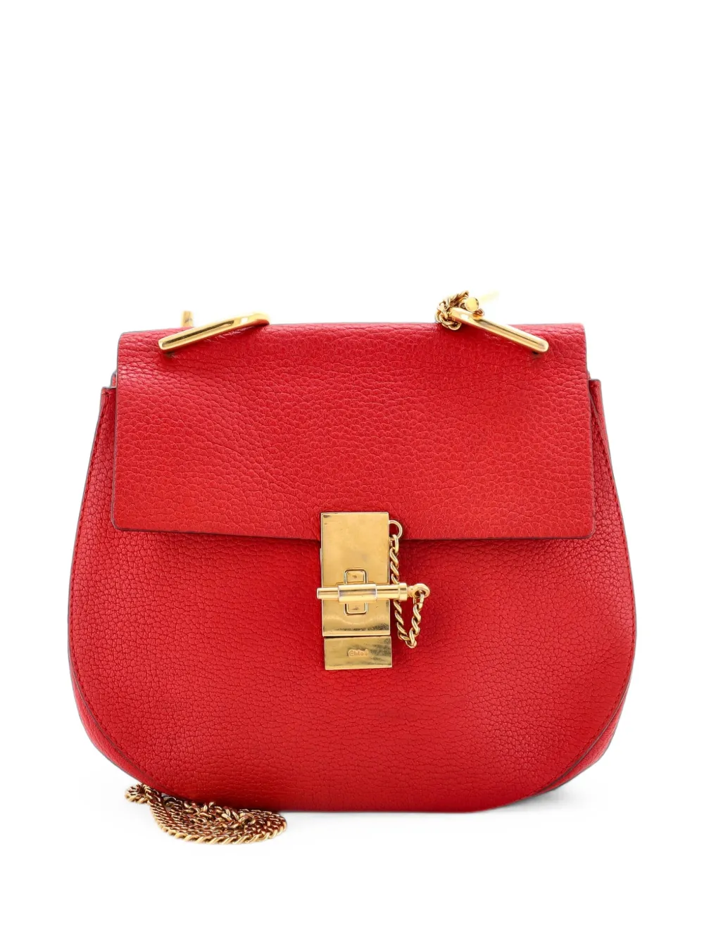 Chloé Pre-Owned Borsa a tracolla Drew piccola in pelle - Rosso