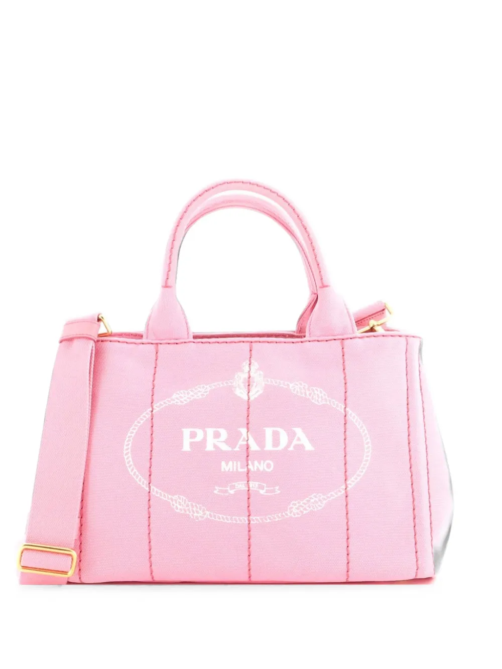 Prada Pre-Owned Borsa tote Canapa Convertible mini in tela - Rosa