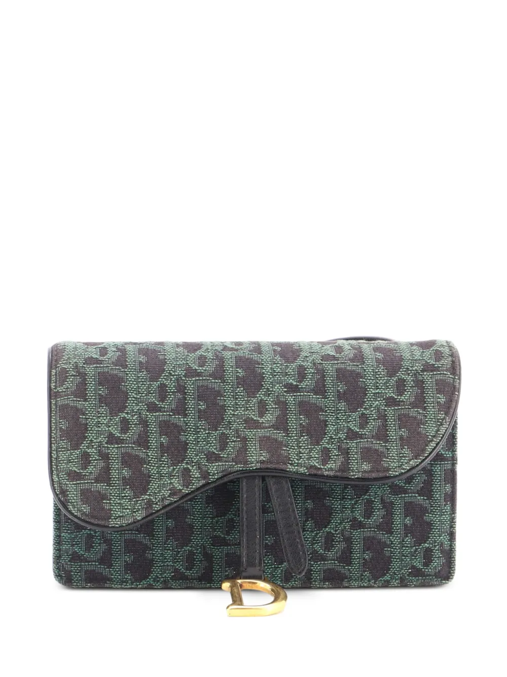 Christian Dior Pre-Owned sac banane Saddle Rectangular Oblique - Vert
