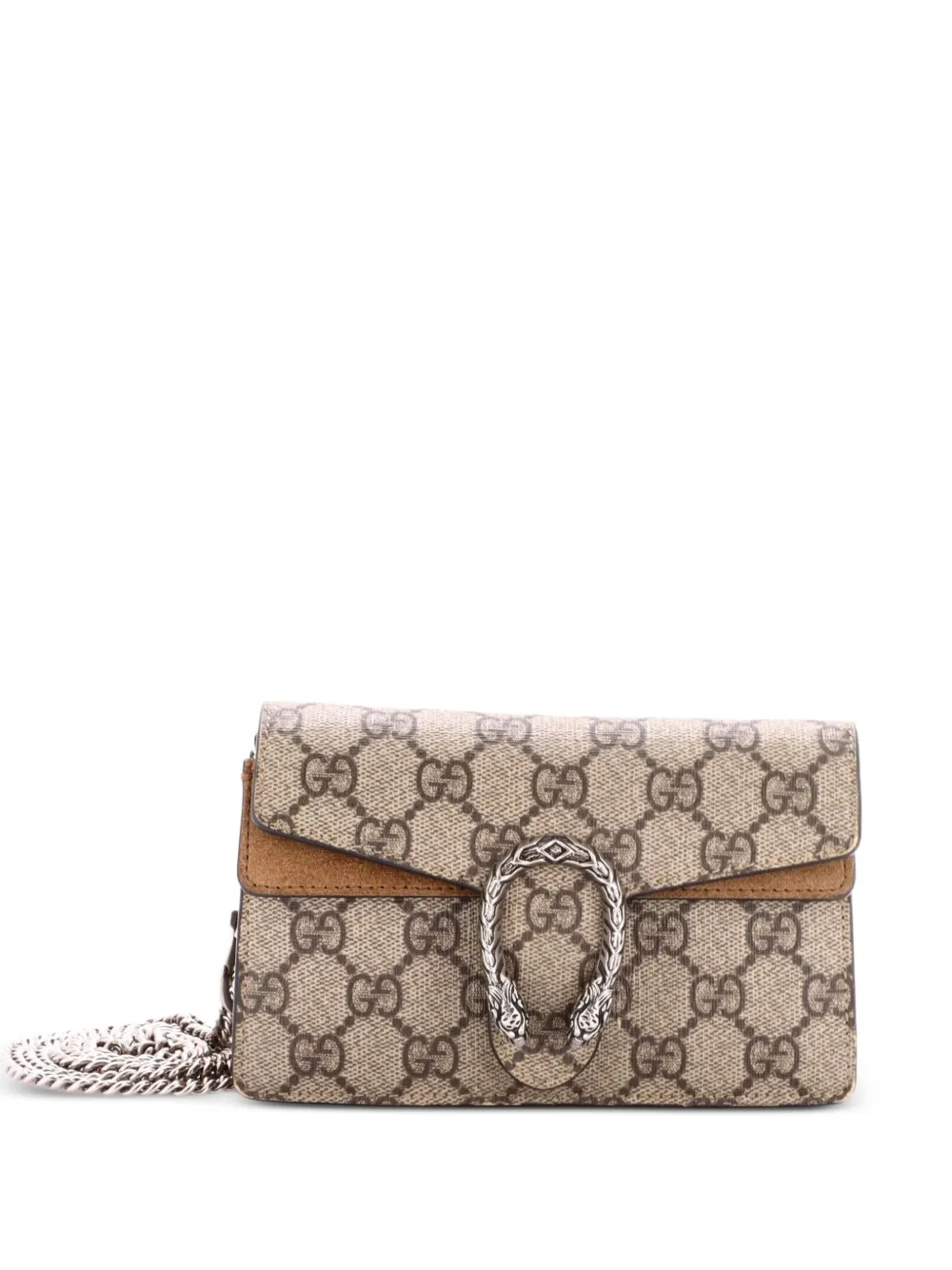 Gucci Pre-Owned Dionysus Bag GG Coated Canvas Super Mini crossbody bag - Brown