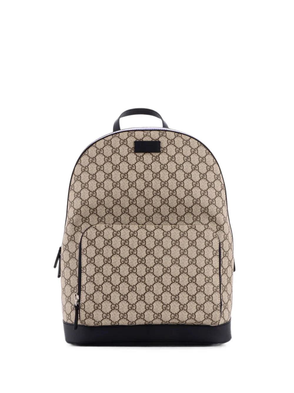 Gucci Pre-Owned Zaino medio in tela cerata GG con zip - Marrone