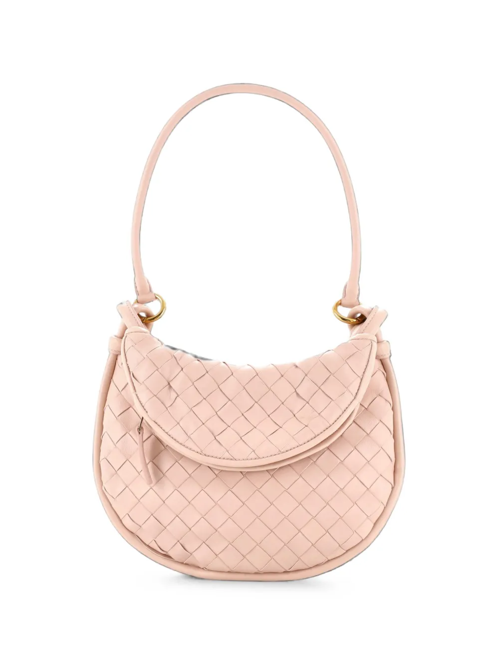 Bottega Veneta Pre-Owned Borsa a spalla Gemelli piccola in pelle con design Intrecciato - Rosa