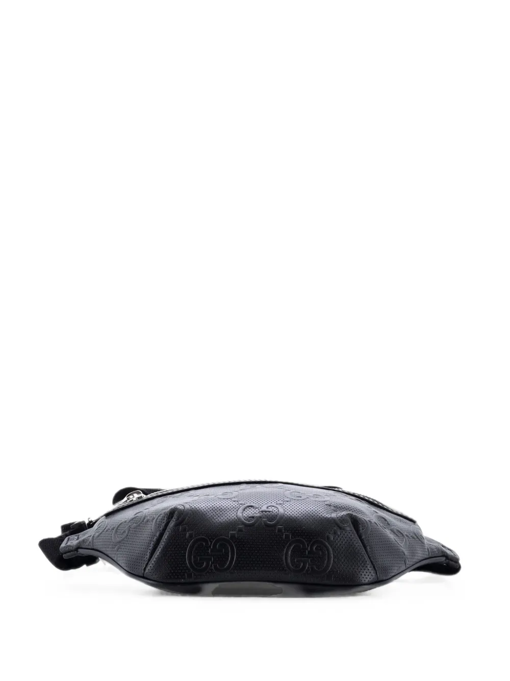 Gucci Pre-Owned Marsupio GG goffrato in pelle traforata - Nero