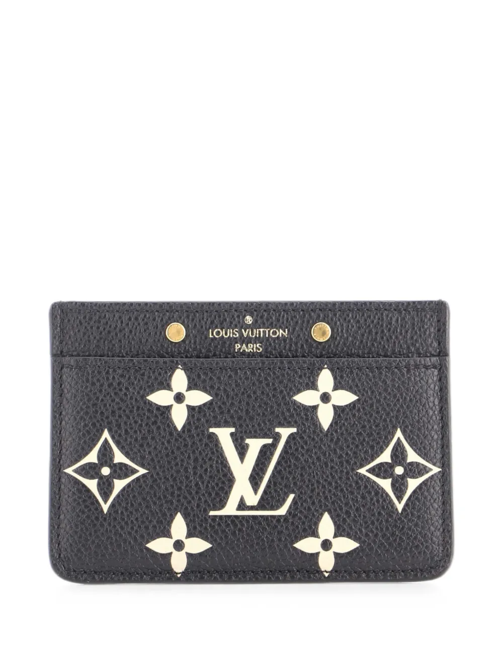Louis Vuitton Pre-Owned Zweifarbiges Empreinte Giant Kartenetui mit Monogramm - Schwarz