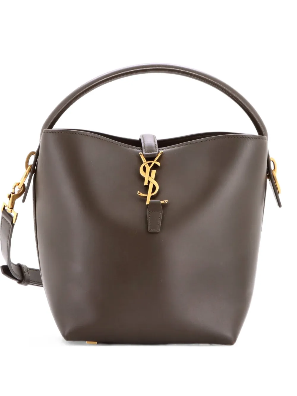 Saint Laurent Pre-Owned Le 37 Leather Mini bucket bag - Grün