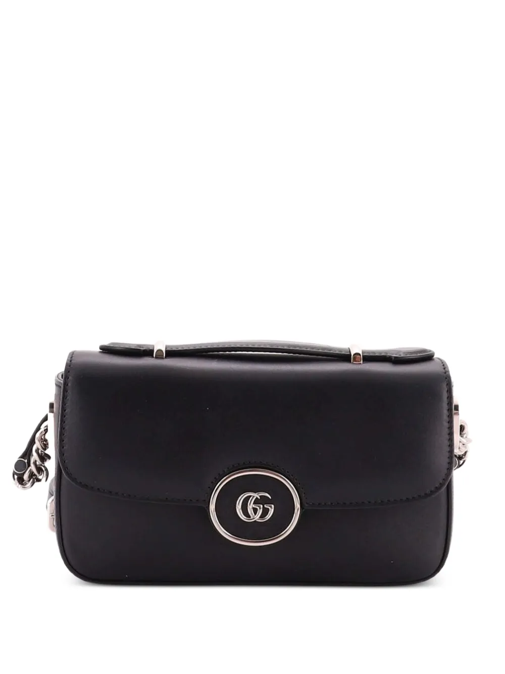 Gucci Pre-Owned Petite GG Flap Leather Mini shoulder bag - Black