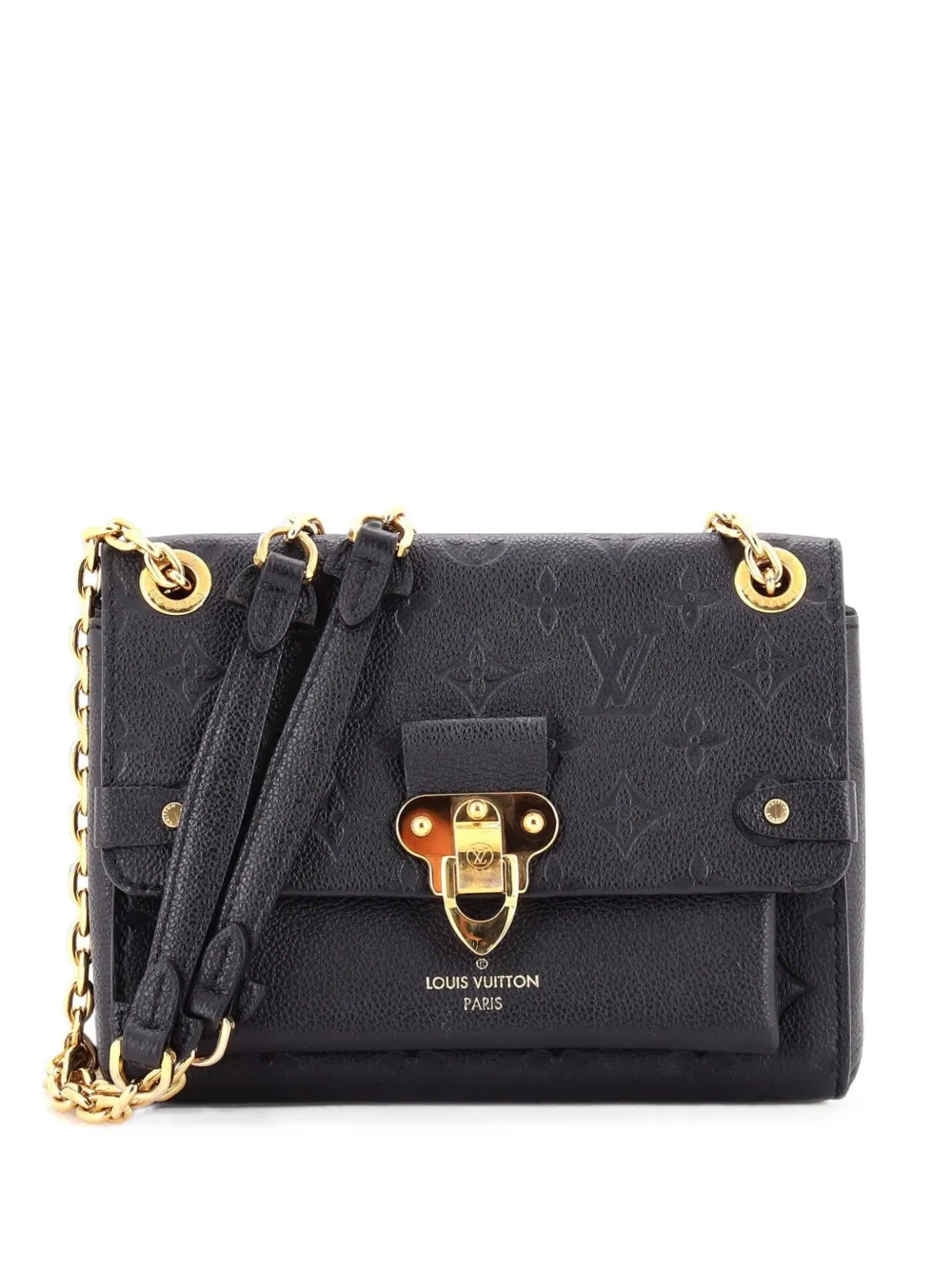 Louis Vuitton Pre-Owned Borsa a mano Vavin BB in pelle Empreinte con monogramma e tracolla - Nero