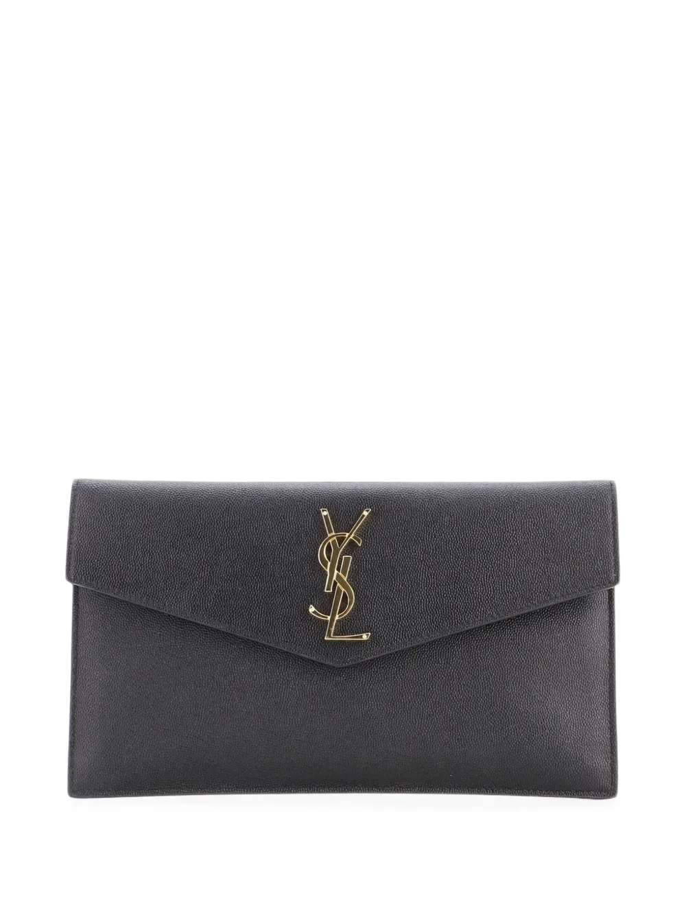 Saint Laurent Pre-Owned Uptown Pouch Leather clutch bag - Schwarz