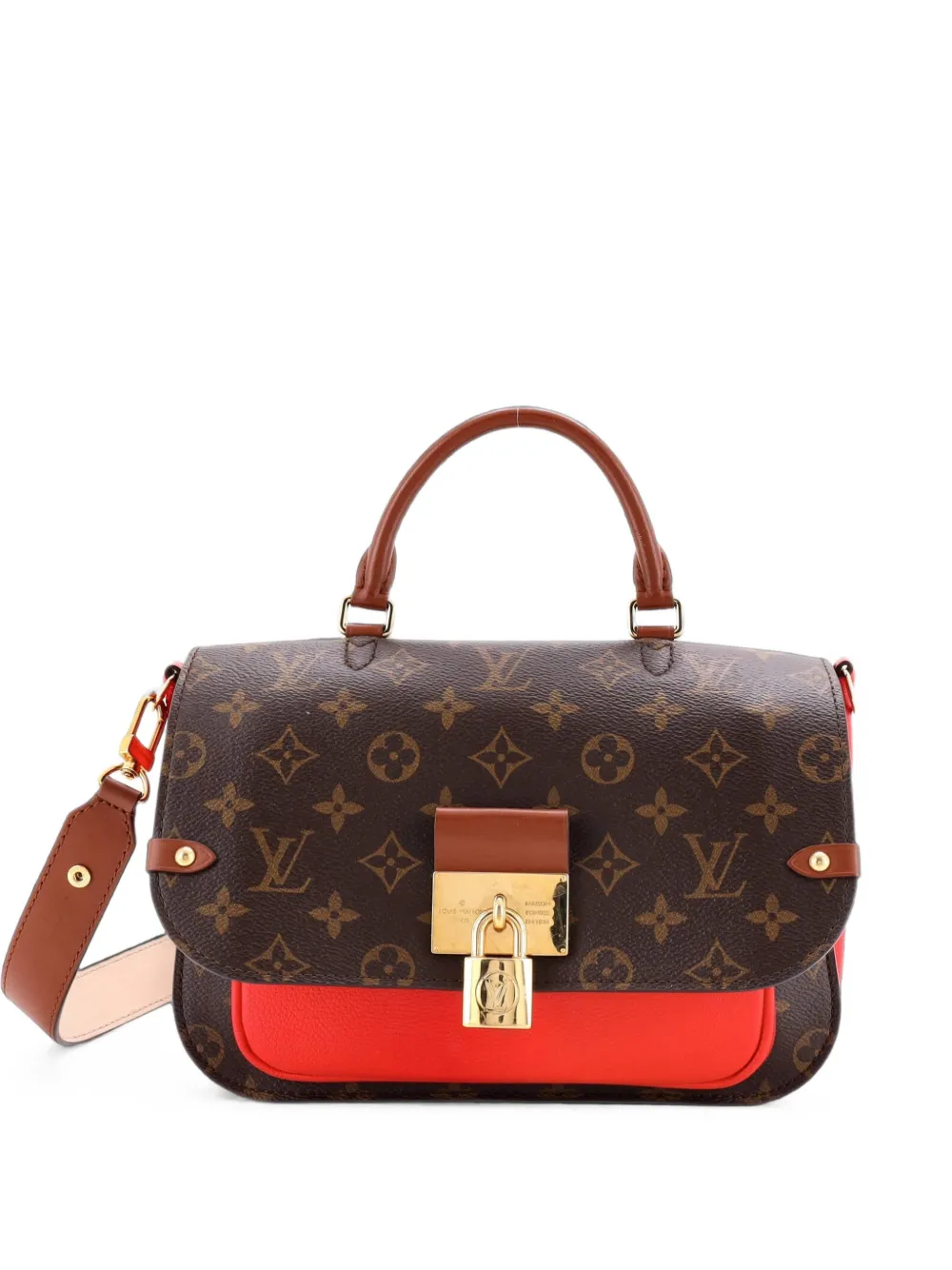 Louis Vuitton Pre-Owned Vaugirard Handbag Monogram Canvas with Leather satchel - Rot