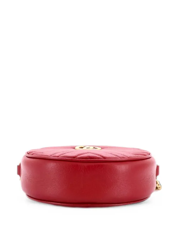 Gucci Pre-Owned GGマーモント ラウンド ショルダーバッグ マテラッセ 