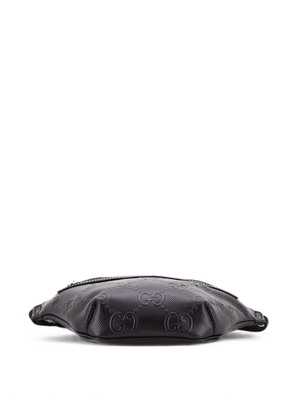 Gucci Pre-Owned Marsupio GG goffrato in pelle traforata - Nero