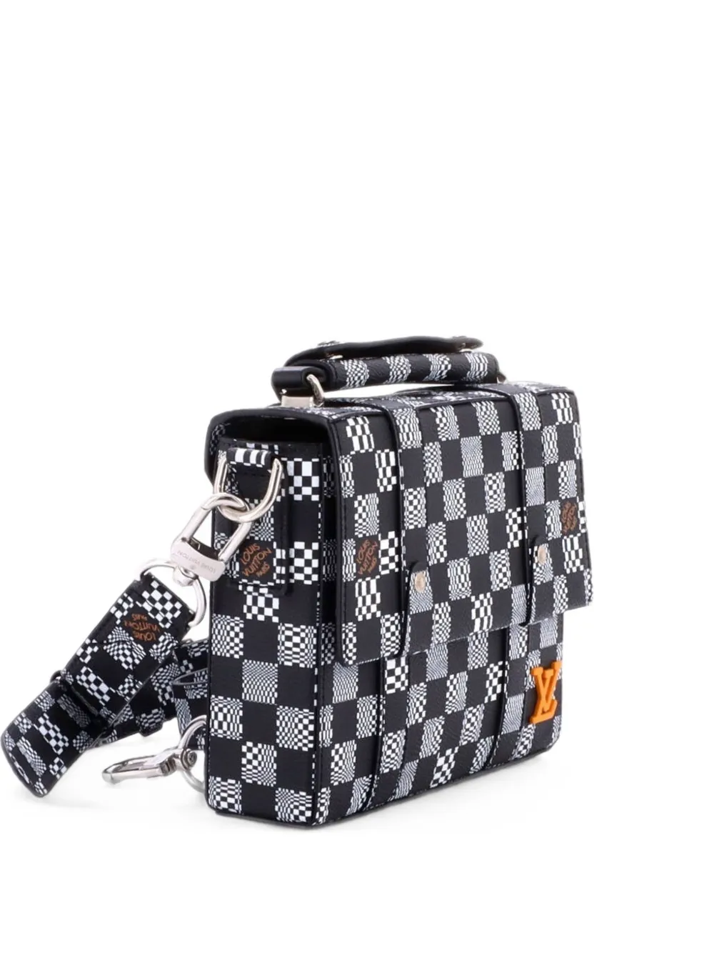 Louis Vuitton Pre-Owned Flap Soft Trunk Messenger Bag Limited Edition Distorted Damier crossbody bag - Schwarz