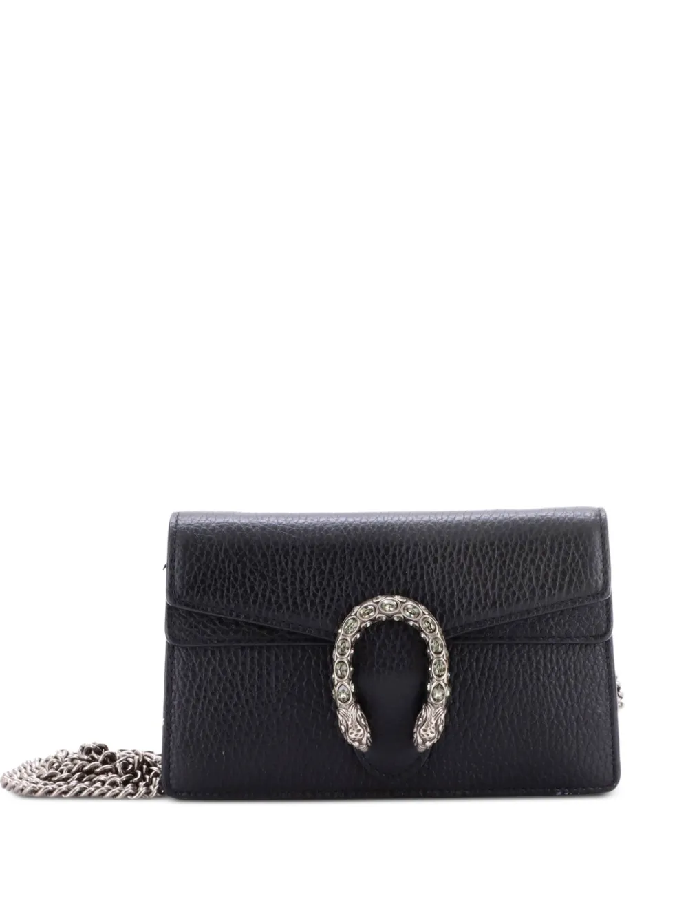 Gucci Pre-Owned Super mini Dionysus Umhängetasche aus Wolle und Leder - Schwarz