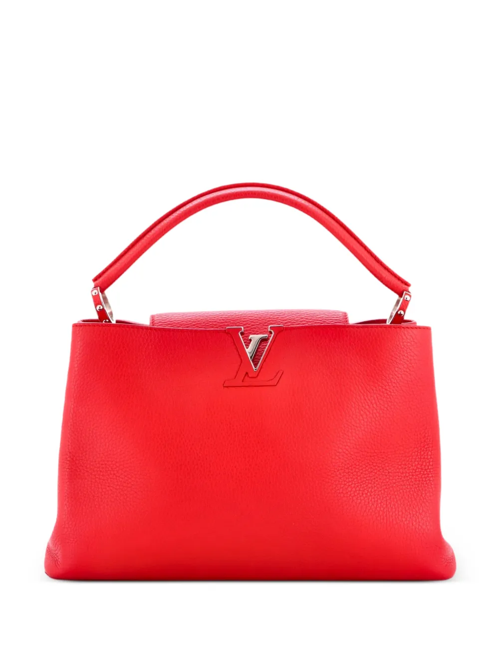 Louis Vuitton Pre-Owned Capucines Bag Leather MM satchel - Rosso