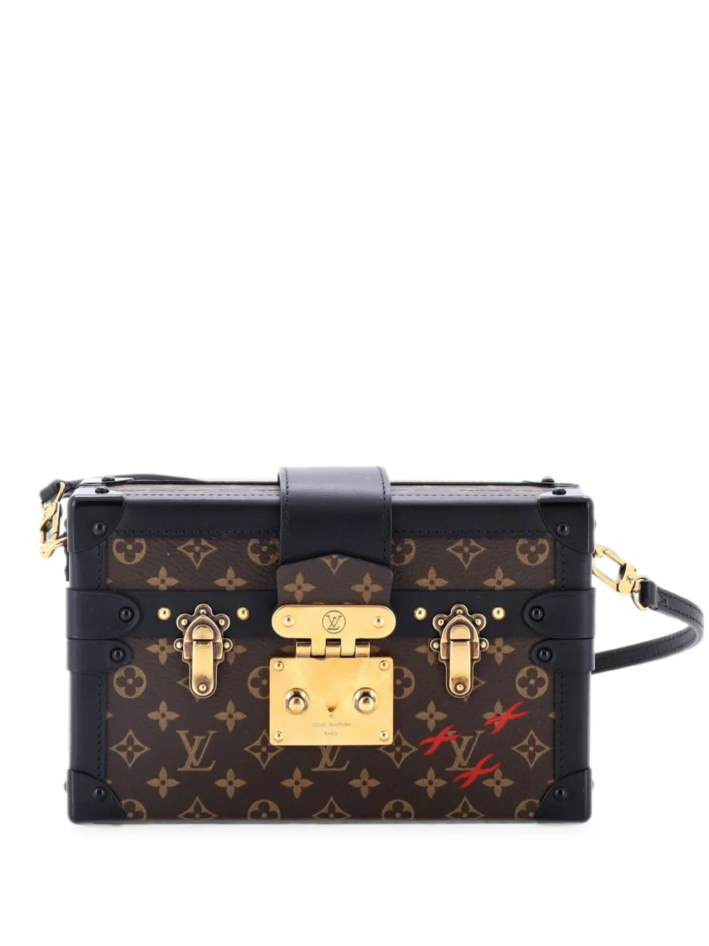 Louis Vuitton Pre-Owned Petite Malle Handbag Monogram Canvas shoulder bag - Nero
