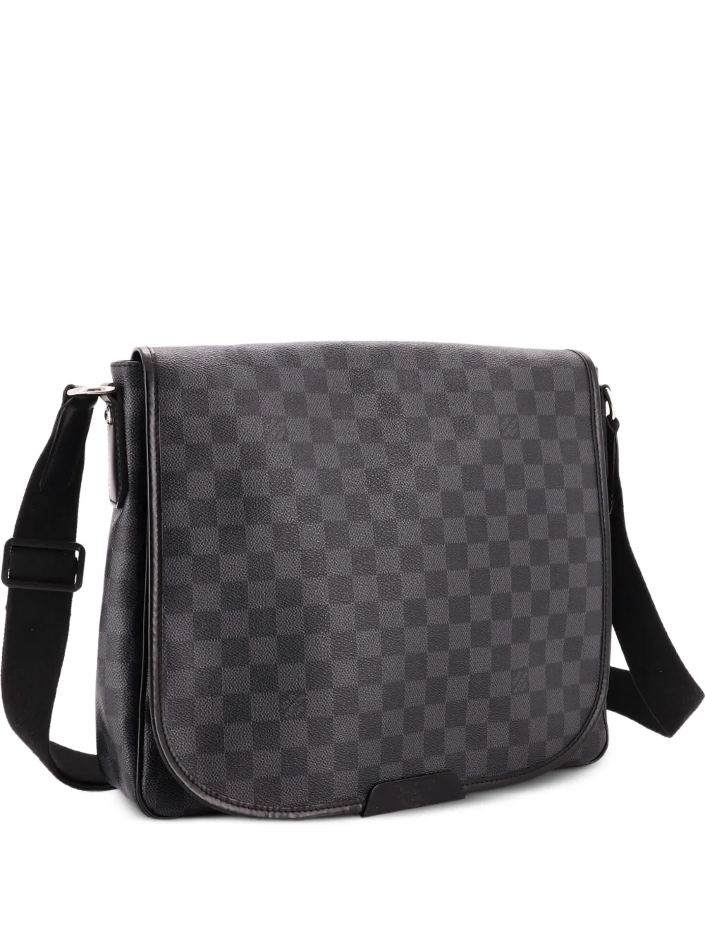 Louis Vuitton Pre-Owned Borsa messenger Daniel MM in tela Damier Graphite con tracolla - Nero