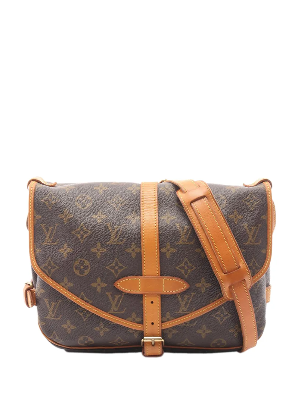 Louis Vuitton Pre-Owned 1992 Monogram Saumur Umhängetasche 30cm - Braun